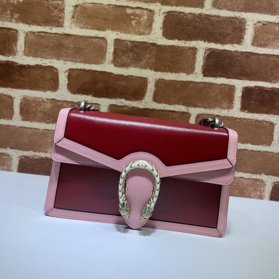 Replicas Bolso de hombro pequeño Gucci Dionysus 400249 rojo / rosa Baratos Imitacion