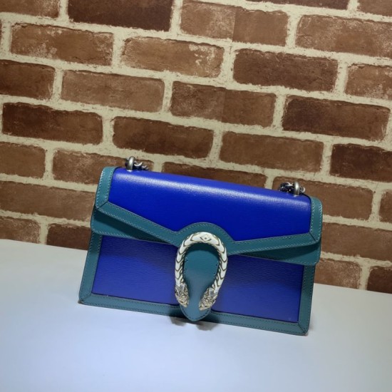 Replicas Bolso de hombro pequeño Gucci Dionysus 400249 Azul Baratos Imitacion