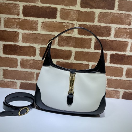 Replicas Bolso de hombro pequeño Gucci Jackie 1961 636706 Blanco Baratos Imitacion