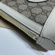 Replicas Gucci Horsebit 1955 Mini bolso con asa superior 640716 Marrón / Blanco Baratos Imitacion