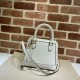 Replicas Gucci Horsebit 1955 Mini bolso con asa superior 640716 Beige Baratos Imitacion