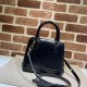 Replicas Gucci Horsebit 1955 Mini bolso con asa superior 640716 Negro Baratos Imitacion