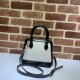 Replicas Gucci Horsebit 1955 Mini bolso con asa superior 640716 Negro / Blanco Baratos Imitacion