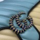 Replicas Bolso de hombro pequeño Gucci GG Marmont 443497 Albaricoque Baratos Imitacion