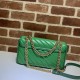 Replicas Bolso de hombro pequeño Gucci GG Marmont 443497 verde Baratos Imitacion