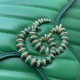 Replicas Bolso de hombro pequeño Gucci GG Marmont 443497 verde Baratos Imitacion