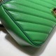 Replicas Bolso de hombro pequeño Gucci GG Marmont 443497 verde Baratos Imitacion