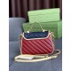 Replicas Minibolso Gg Marmont exclusivo de Gucci Online 583571 Azul oscuro Baratos Imitacion