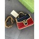 Replicas Minibolso Gg Marmont exclusivo de Gucci Online 583571 Azul oscuro Baratos Imitacion