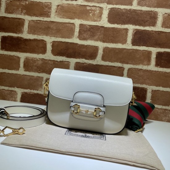 Replicas Minibolso Gucci Horsebit 1955 658574 Crema Baratos Imitacion