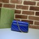 Replicas Bolso Gucci GG Marmont Super Mini 574969 Azul Baratos Imitacion