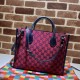 Replicas Bolso Tote Pequeño Gucci GG Multicolour 659983 Rojo Baratos Imitacion