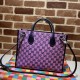 Replicas Bolso Tote Pequeño Gucci GG Multicolour 659983 Rosa Baratos Imitacion