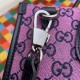 Replicas Bolso Tote Pequeño Gucci GG Multicolour 659983 Rosa Baratos Imitacion