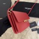 Replicas YSL Saint Laurent Le Maillon Satchel Bag Rojo Baratos Imitacion