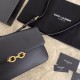 Replicas YSL Saint Laurent Le Maillon Satchel Bag Negro Baratos Imitacion