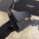 Replicas YSL Saint Laurent Le Maillon Satchel Bag Negro Baratos Imitacion