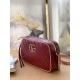 Replicas Bolso de hombro pequeño Gucci GG Marmont 447632 Rojo Baratos Imitacion