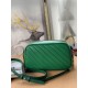 Replicas Bolso de hombro pequeño Gucci GG Marmont 447632 Verde Baratos Imitacion