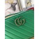 Replicas Bolso de hombro pequeño Gucci GG Marmont 447632 Verde Baratos Imitacion