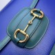 Replicas Gucci Horsebit 1955 Bolso de hombro 602204 Azul Baratos Imitacion