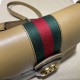 Replicas Bolso mensajero Gucci Small con doble G y tribanda & lrm; 648934 Marrón Baratos Imitacion