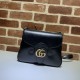 Replicas Bolso mensajero Gucci Small con doble G y tribanda & lrm; 648934 Negro Baratos Imitacion