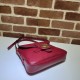 Replicas Bolso mensajero Gucci Small con doble G y tribanda & lrm; 648934 rojo Baratos Imitacion