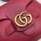 Replicas Bolso mensajero Gucci Small con doble G y tribanda & lrm; 648934 rojo Baratos Imitacion