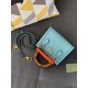 Replicas Mini Bolso Tote Gucci Diana & lrm; 655661 Azul Claro Baratos Imitacion