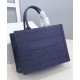 Replicas Christian Dior Small Dior Book Tote Bag azul oscuro Baratos Imitacion