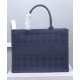 Replicas Christian Dior Small Dior Book Tote Bag azul oscuro Baratos Imitacion