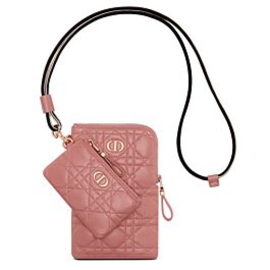 Replicas Cartera multifuncional Christian Dior Caro Rosa Baratos Imitacion