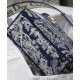 Replicas Christian Dior Bolso mediano Lady D-Lite azul oscuro Baratos Imitacion