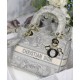 Replicas Christian Dior Bolso mediano Lady D-Lite gris Baratos Imitacion