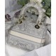 Replicas Christian Dior Bolso mediano Lady D-Lite gris Baratos Imitacion