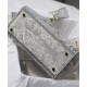 Replicas Christian Dior Bolso mediano Lady D-Lite gris Baratos Imitacion