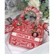 Replicas Christian Dior Bolso mediano Lady D-Lite rojo Baratos Imitacion