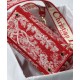 Replicas Christian Dior Bolso mediano Lady D-Lite rojo Baratos Imitacion