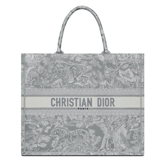 Replicas Christian Dior Book Tote Gris Baratos Imitacion