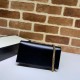 Falsa Cartera con cadena Gucci Horsebit 1955 & lrm; 621892 Negro Imitacion