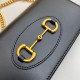 Falsa Cartera con cadena Gucci Horsebit 1955 & lrm; 621892 Negro Imitacion