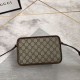 Falsa Bolso Gucci Mini con G entrelazadas 658572 Marrón Imitacion