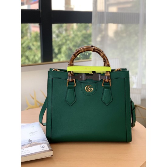 Falsa Bolso Tote Pequeño Gucci Diana 660195 Verde Imitacion