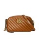 Falsa Bolso de hombro pequeño Matelasse Gucci GG Marmont 447632 Café Imitacion