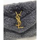 Falsa YSL Saint Laurent Puffer Medium Merino-Shearling Bag Blanco Imitacion