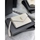 Falsa YSL Saint Laurent Monogram Clutch Acolchado Grain Beige Imitacion