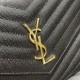 Falsa YSL Saint Laurent Monogram Clutch Grano Acolchado Negro Imitacion