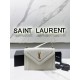 Falsa YSL Saint Laurent gaby Satchel bolso de piel de cordero acolchado blanco Imitacion