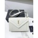 Falsa YSL Saint Laurent gaby Satchel bolso de piel de cordero acolchado blanco Imitacion